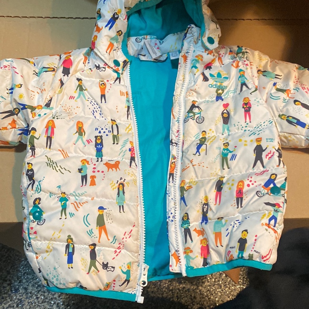 Adidas puffer coat baby 18m